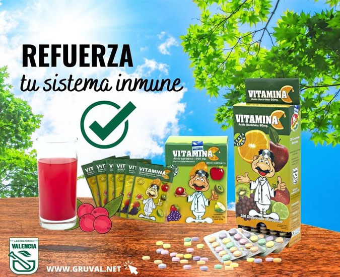 <strong class='strubro'>Laboratorios</strong> VALENCIA Vitamina C